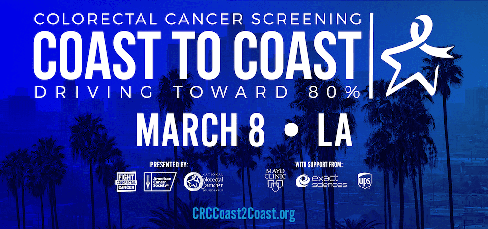 Image for Colorectal Cancer Screening Coast to Coast! Join in!