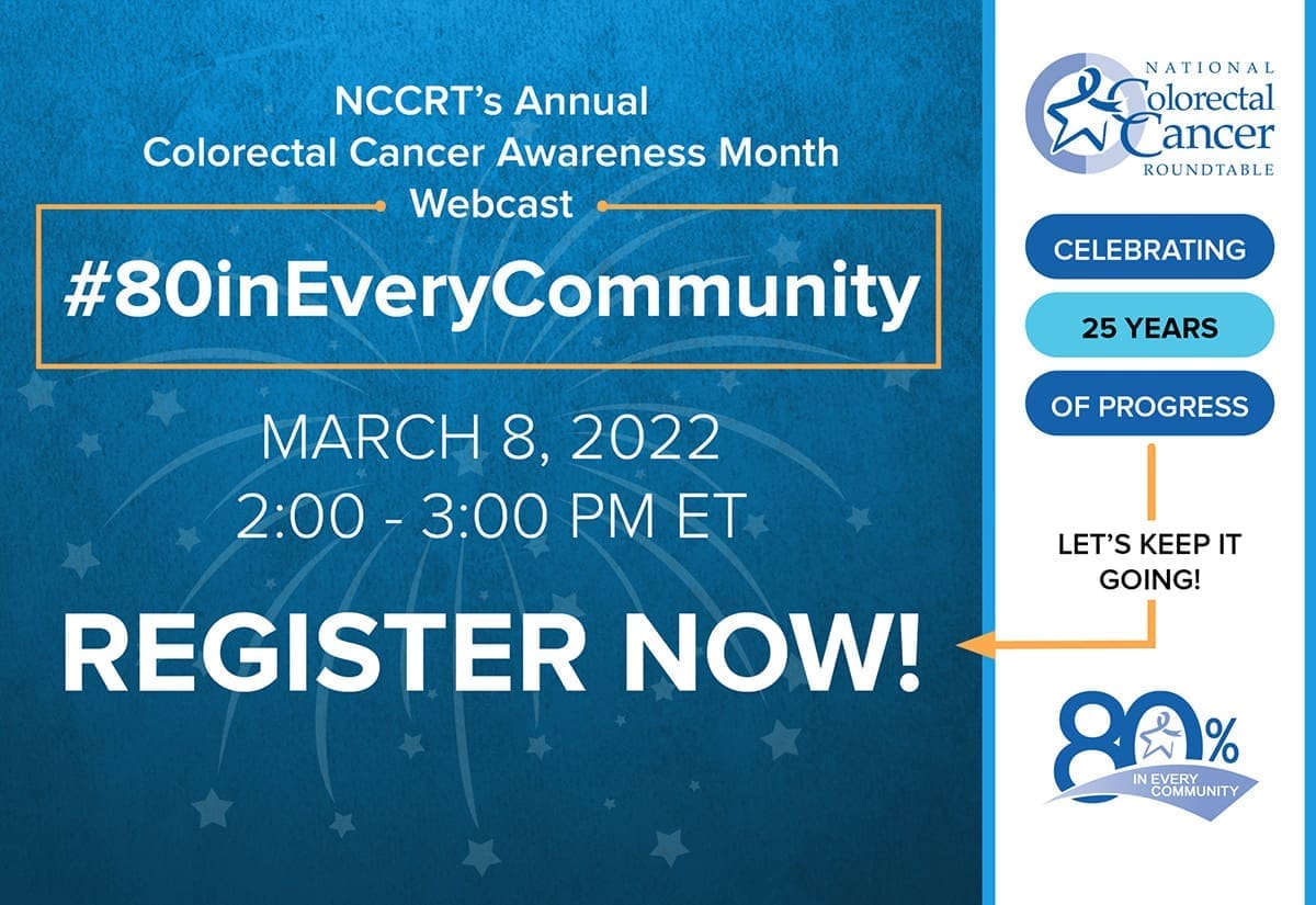 Image for March 2022 Colorectal Cancer Awareness Month Webcast