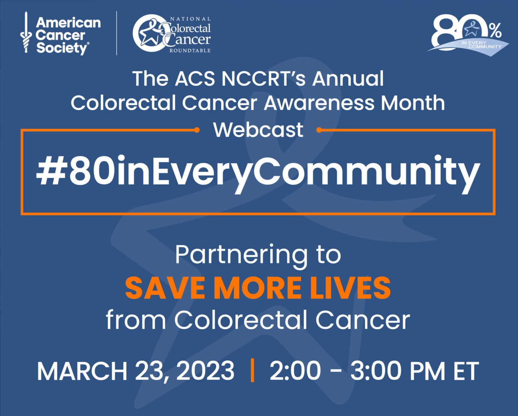 Image for March 2023 Colorectal Cancer Awareness Month Webcast
