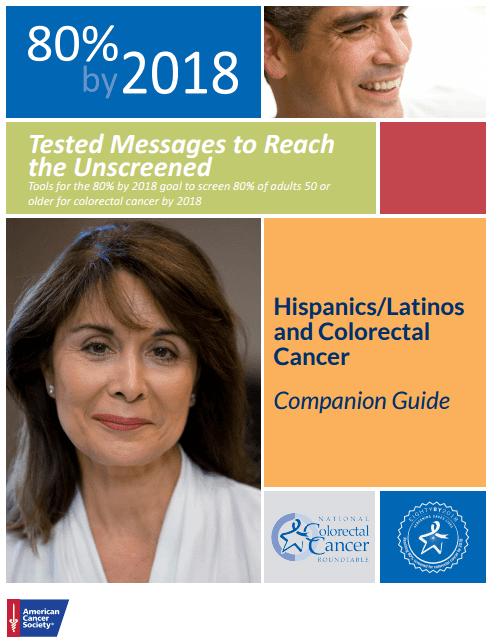 Image for Hispanics/Latinos and Colorectal Cancer Companion Guide
