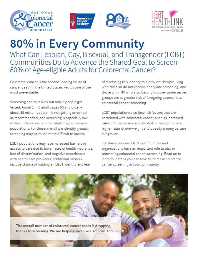 80% in Every Community Brief – LGBT Communities