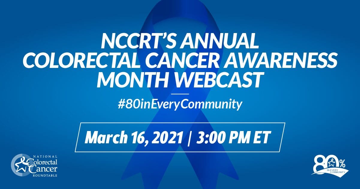 Image for March 2021 Colorectal Cancer Awareness Month Webcast