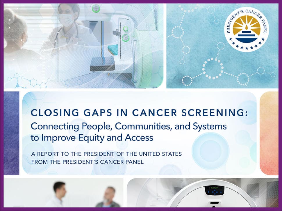 President’s Cancer Panel Cancer Screening Report – February 2022