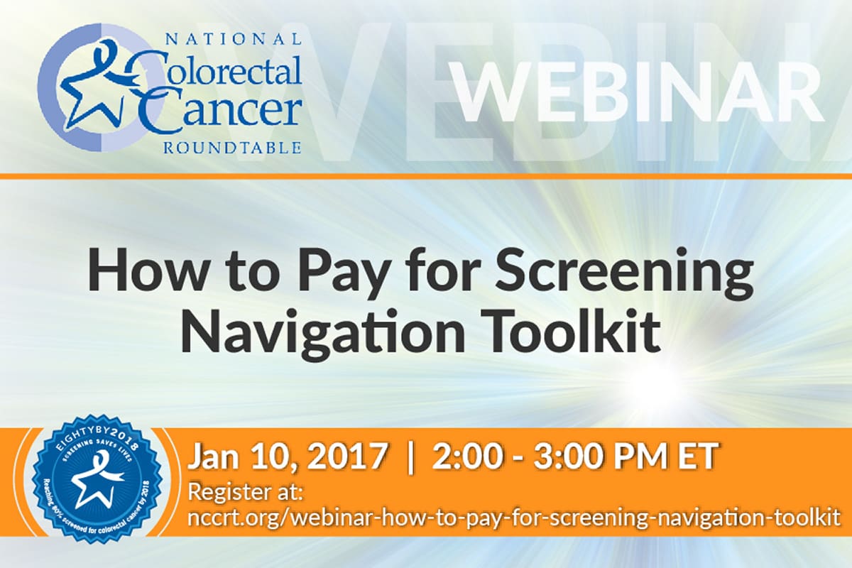 Webinar – How to Pay for Screening Navigation Toolkit
