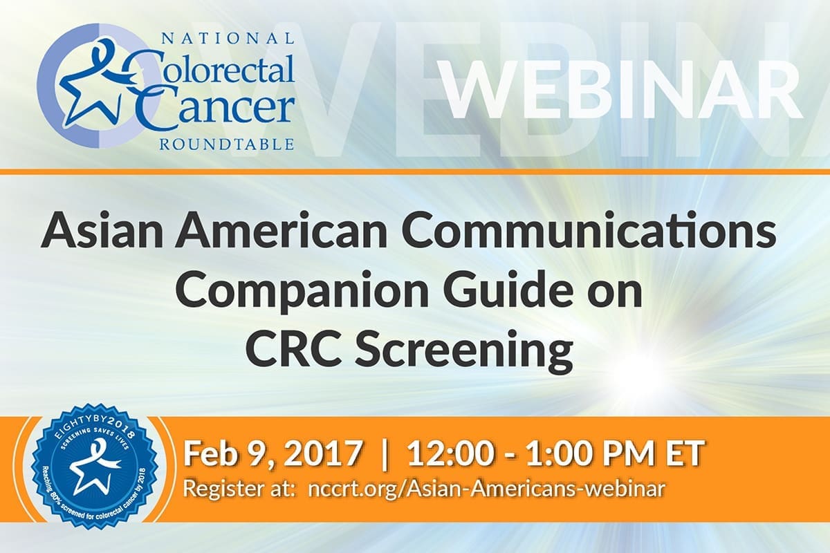 Image for Webinar – Asian American Communications Companion Guide on Colorectal Cancer Screening