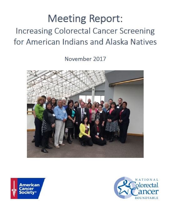 Image for Meeting Report: Increasing Colorectal Cancer Screening for American Indians and Alaska Natives