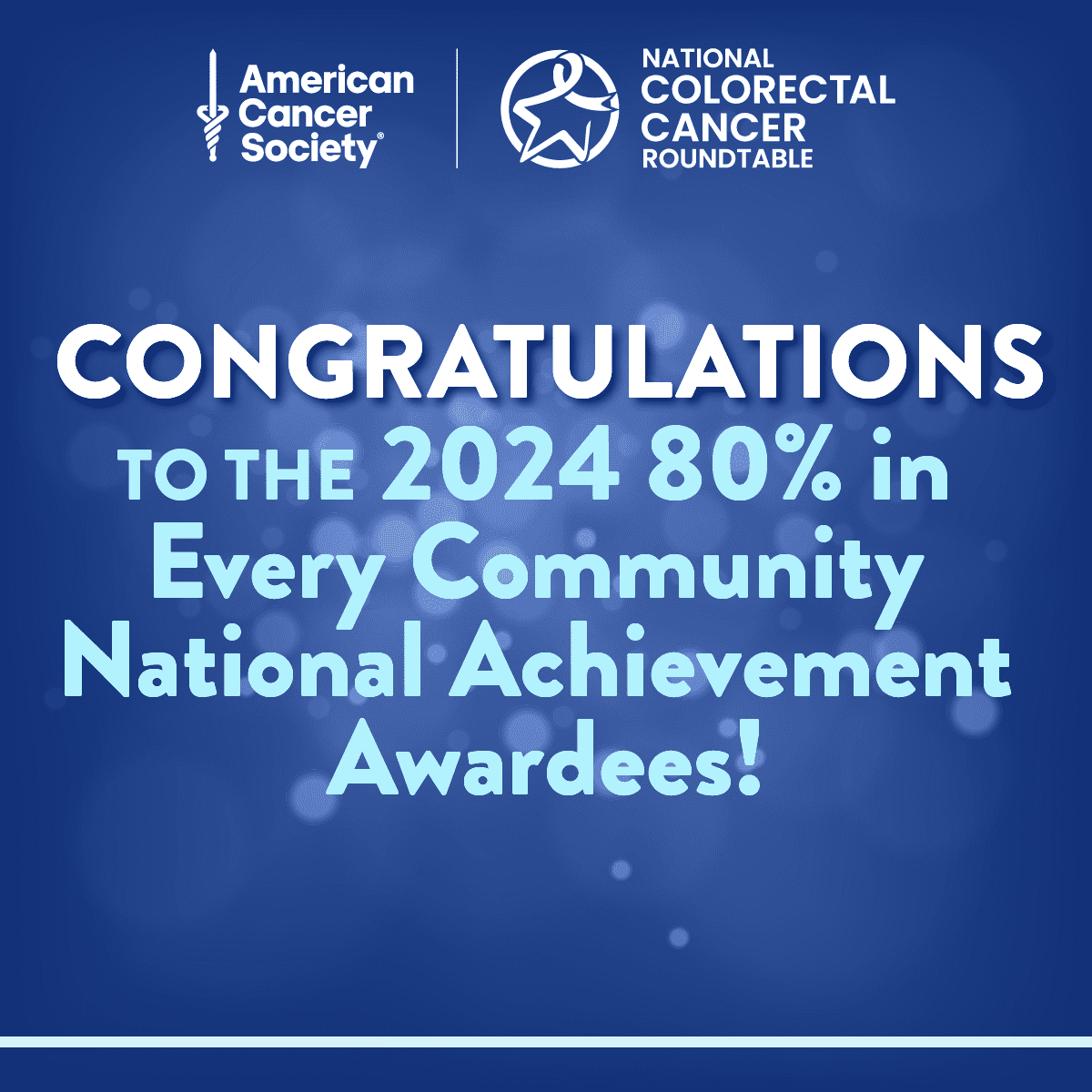 Image for 2024 80% in Every Community National Awardees Announced